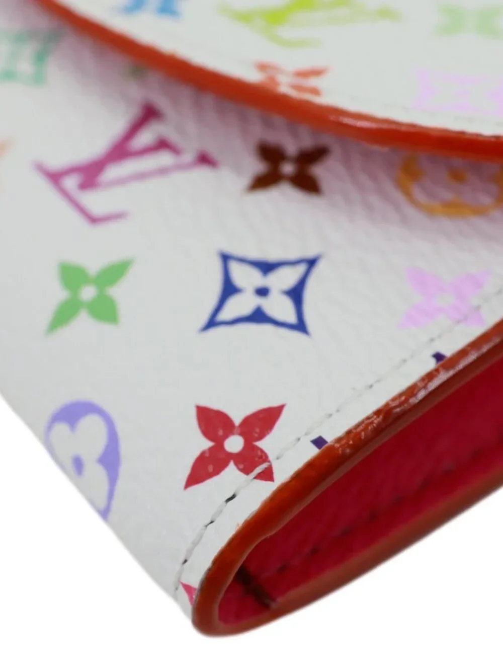 Louis Vuitton  x TM Rosalie Multicolor Monogram Canvas Coin Purse White